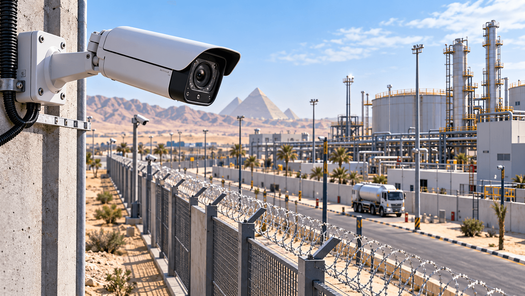 Industrial perimeter surveillance in Egypt