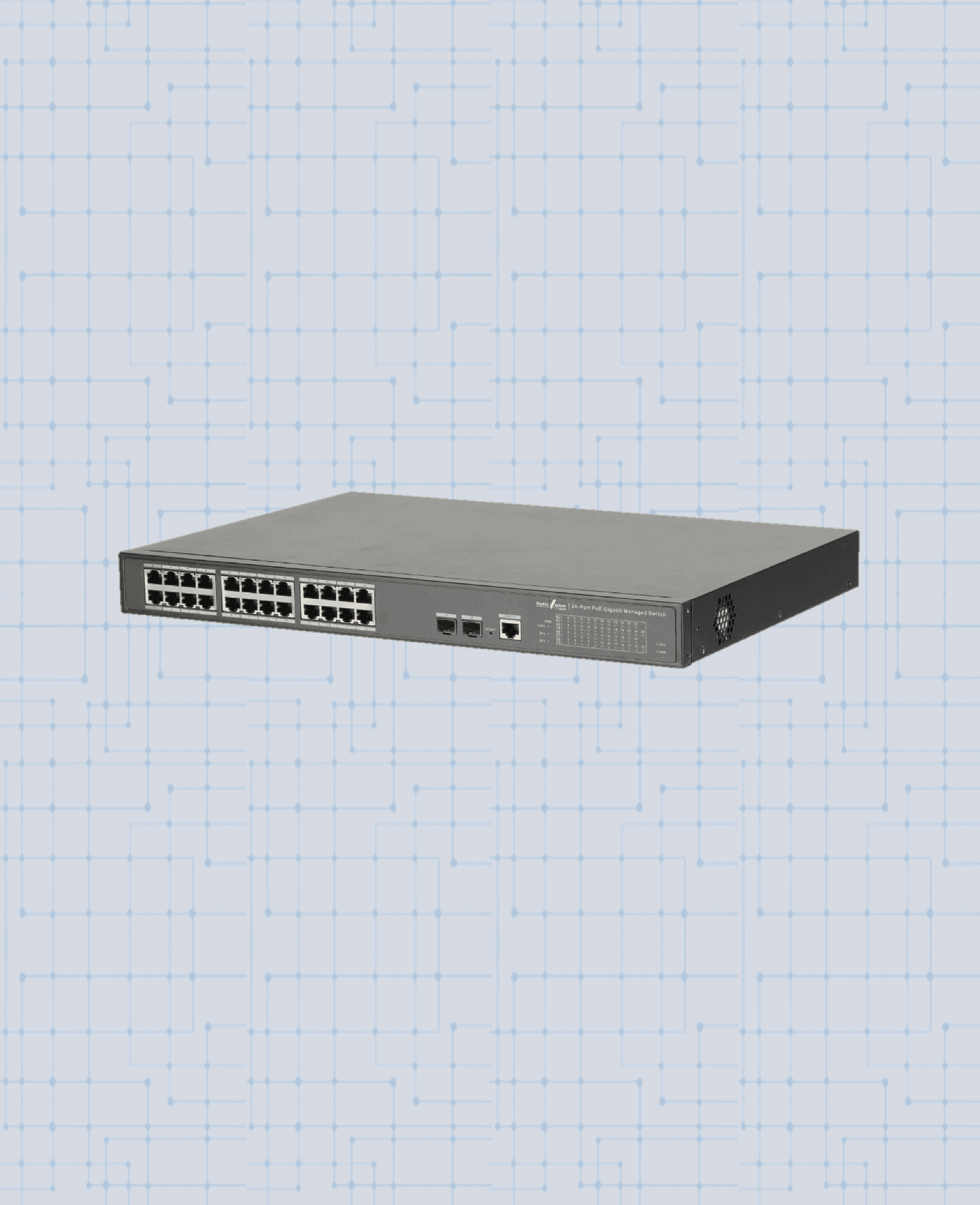 24-port PoE 2.0 Managed Gigabit Switch 2-SFP